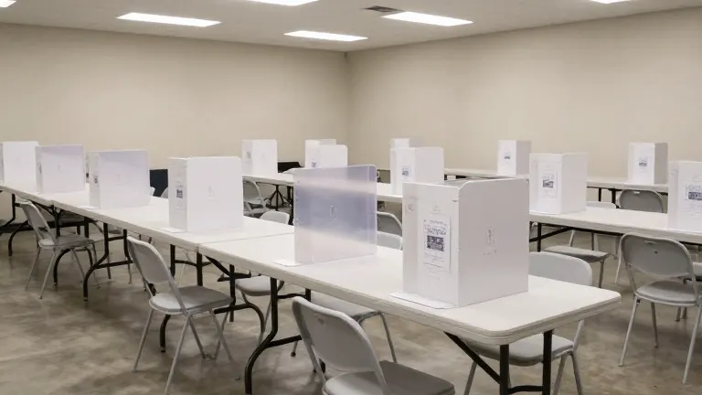 Illustration for: Dallas County Early Voting Centers Draw Record Turnout