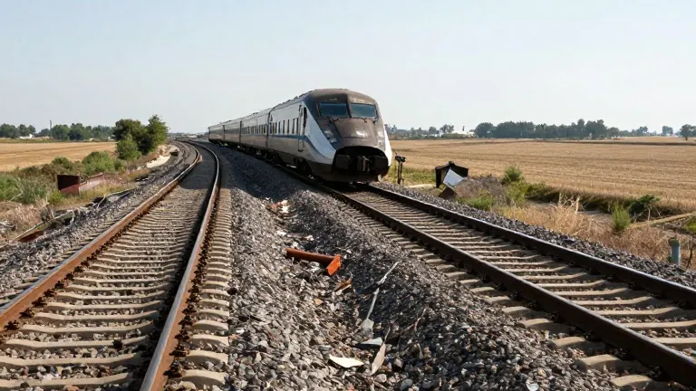 Illustration for: Two High-Speed Trains Collide in Central Spain